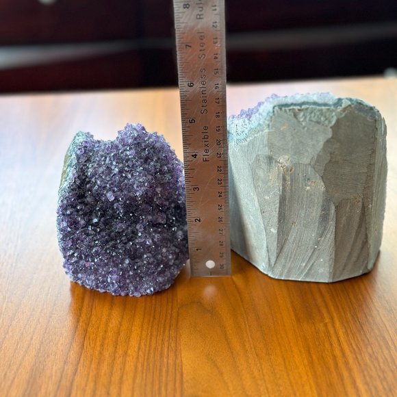 Amethyst Crystal Decor (Listing is for the pair) - Picture 2 of 2